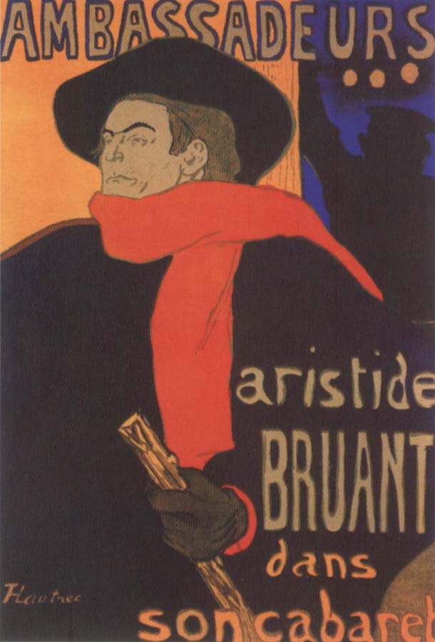 Henri de toulouse-lautrec Aristide Bruant in his Cabaret